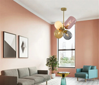 Multi-Tone Glass Cluster Chandelier Solvan – Lifestyle Living Room