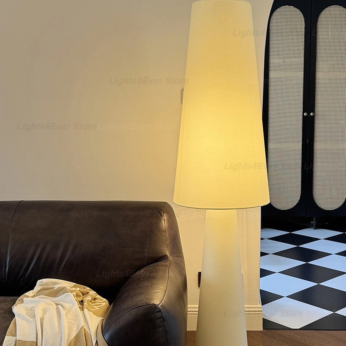 Tapered Cone Fabric Floor Lamp – Arluxem – Product Detail 5