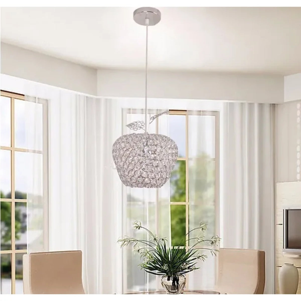 Crystal Apple Pendant Chandelier – Brelos — view 3
