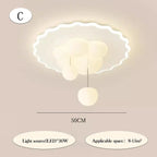 Fjordel cloud cluster tiered LED ceiling light kids nursery