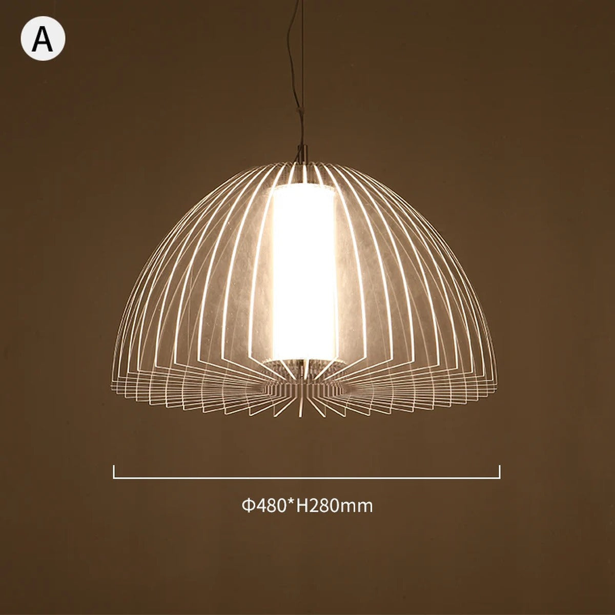 Vesperis Pendant Light – Style Dome, Ø48xH28cm