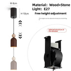 Nordic Wood & Stone Pendant Light – Belston – Product Detail 8