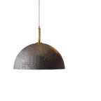 Oversized Textured Stone-Finish Dome Pendant Light – Warven – Product Detail 6