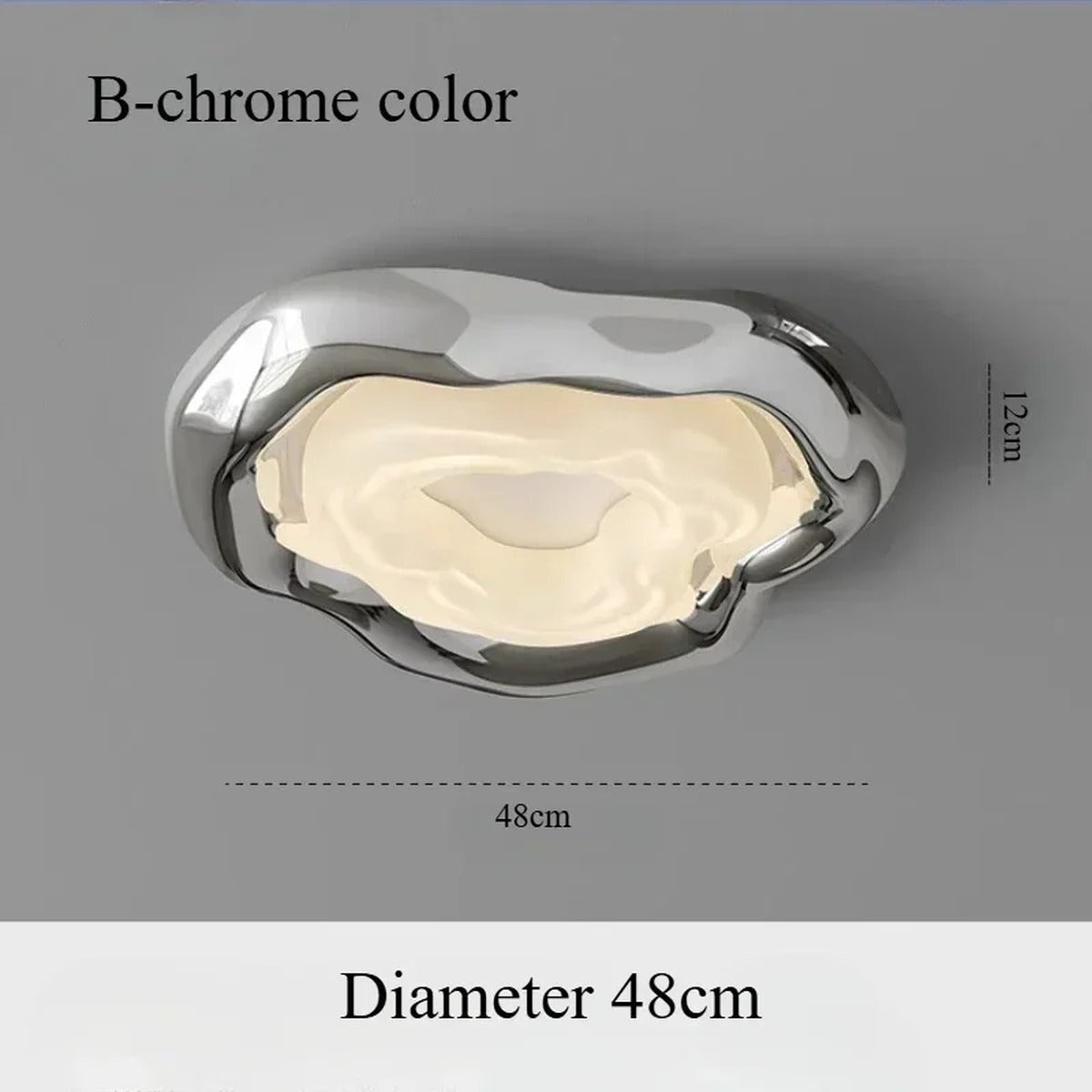 Organic Molten Form Flush Ceiling Light – Celarix – Product Detail 9