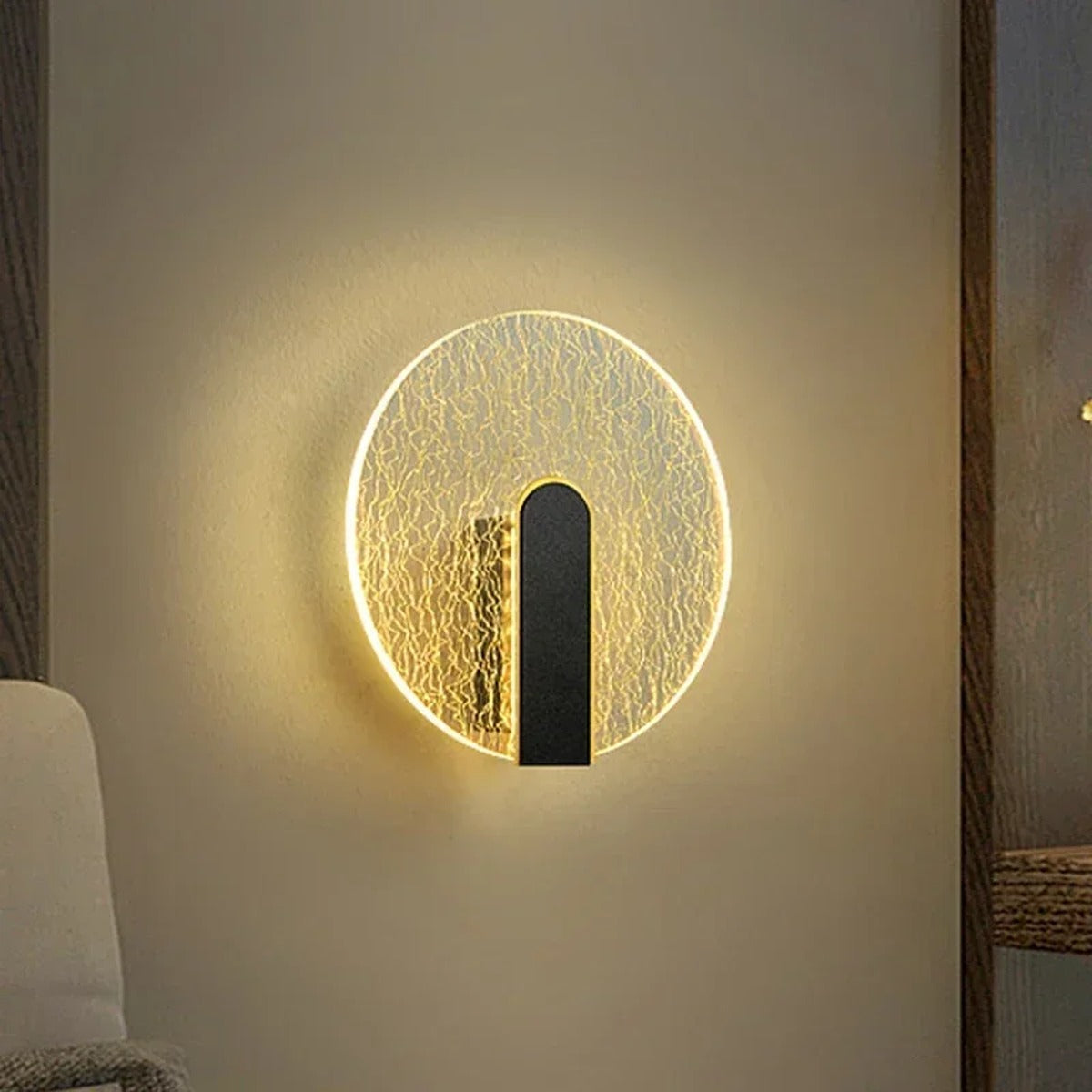 Elegant Gold Wall Sconce Thorvane – Lifestyle View 2