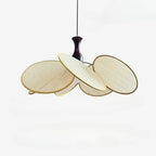 Woven Linen Petal Disc Pendant Light – Florenth – Product Detail 6