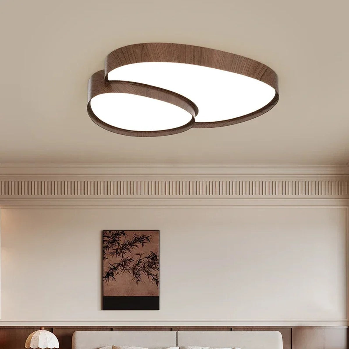 Organic Wood Grain Flush Ceiling Light – Timbron – Product Detail 5