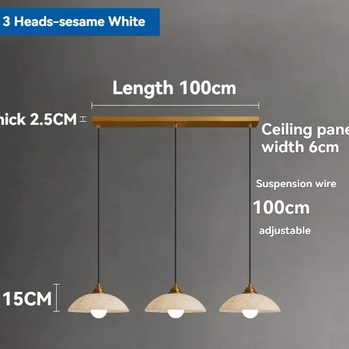 Terrazzo Dome Pendant & Bar Chandelier – Coluxen – Product Detail 12