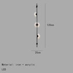 Moon Disc Vertical Pole Wall Sconce – Jevanto – Product Detail 7