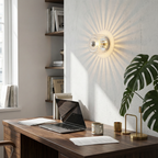 Minimalist White Linear Wall Sconce Calnox – Lifestyle View 2