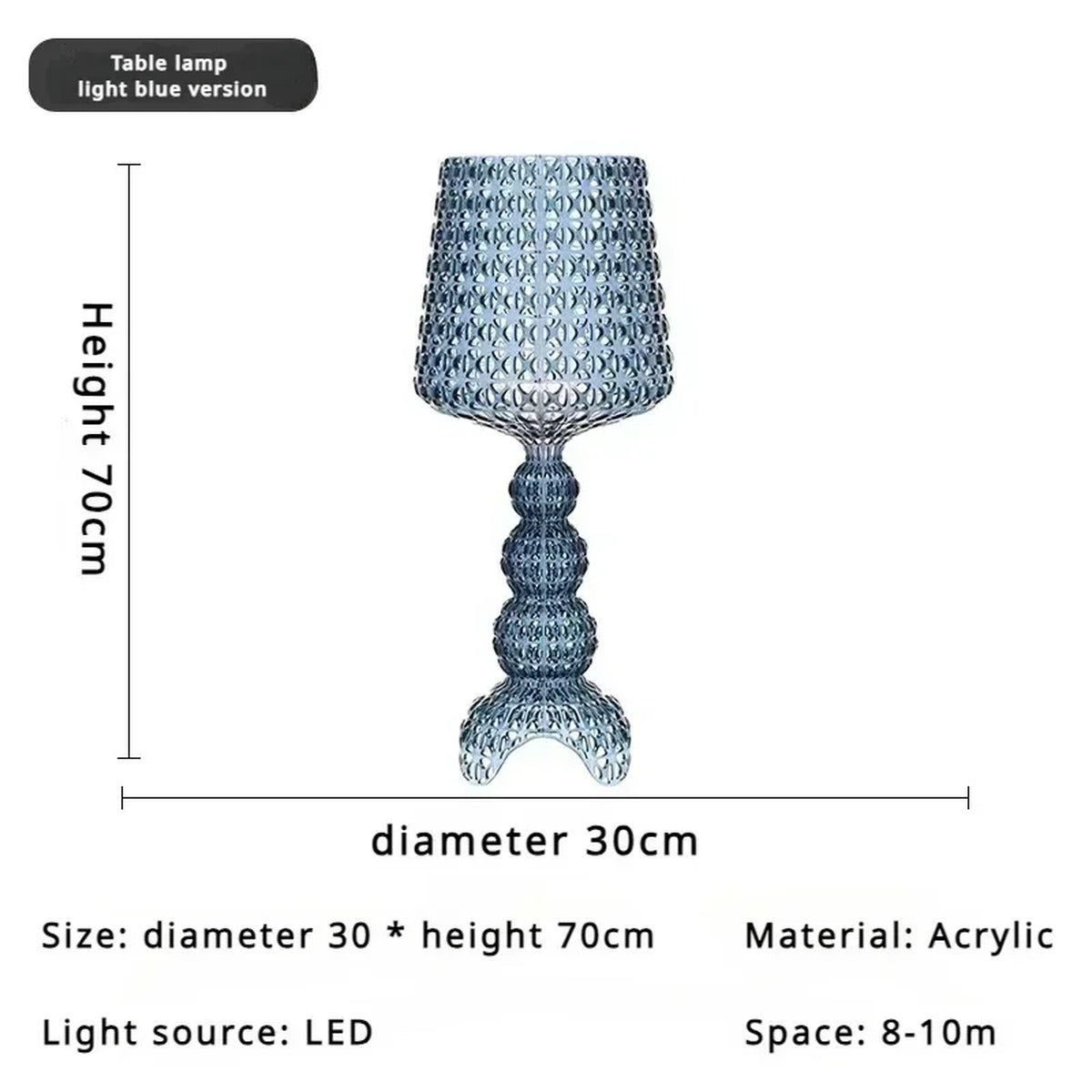 Crystal Air Minimal Table Lamp Seraphel – Product Detail 7