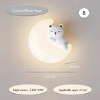 Softholm - Bear on Crescent Moon design, dimensions 20x8cm
