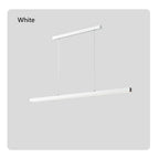Slim LED Linear Bar Pendant Light – Zenithon – White Finish