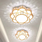 Gold Crystal Flower Ceiling Light Calixor – Lifestyle View 2