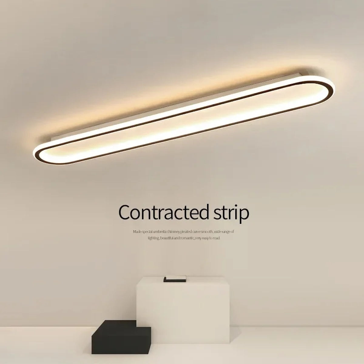 Oval LED Flush Ceiling Light – Velantro – Lifestyle View 2