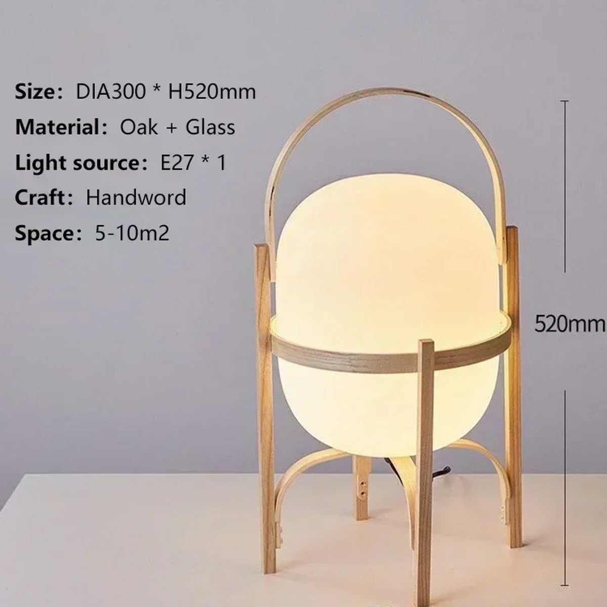 Warm Geometric Modern Table Lamp Zenova – Product Detail 10