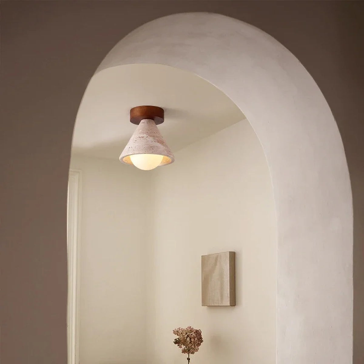 Artisan Crafted Warm Ceiling Light Heronwood – Lifestyle View 4