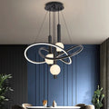 Modern Gold Ring Chandelier Lumathon – Lifestyle View 2