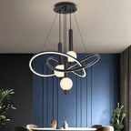 Modern Gold Ring Chandelier Lumathon – Lifestyle View 2