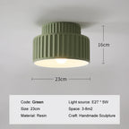 Tiered Ribbed Drum Pendant Light – Zenithral – Product Detail 8