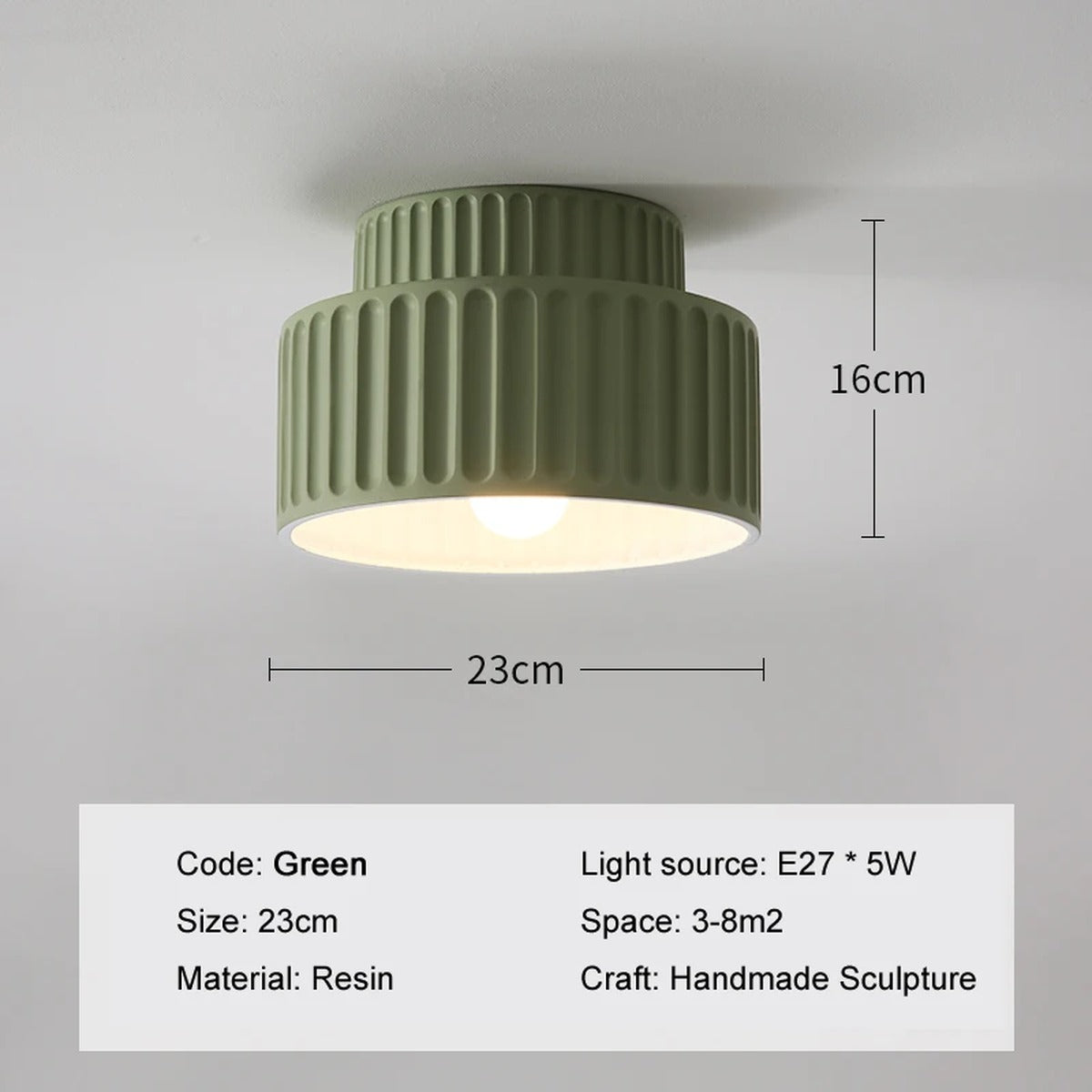 Tiered Ribbed Drum Pendant Light – Zenithral – Product Detail 8