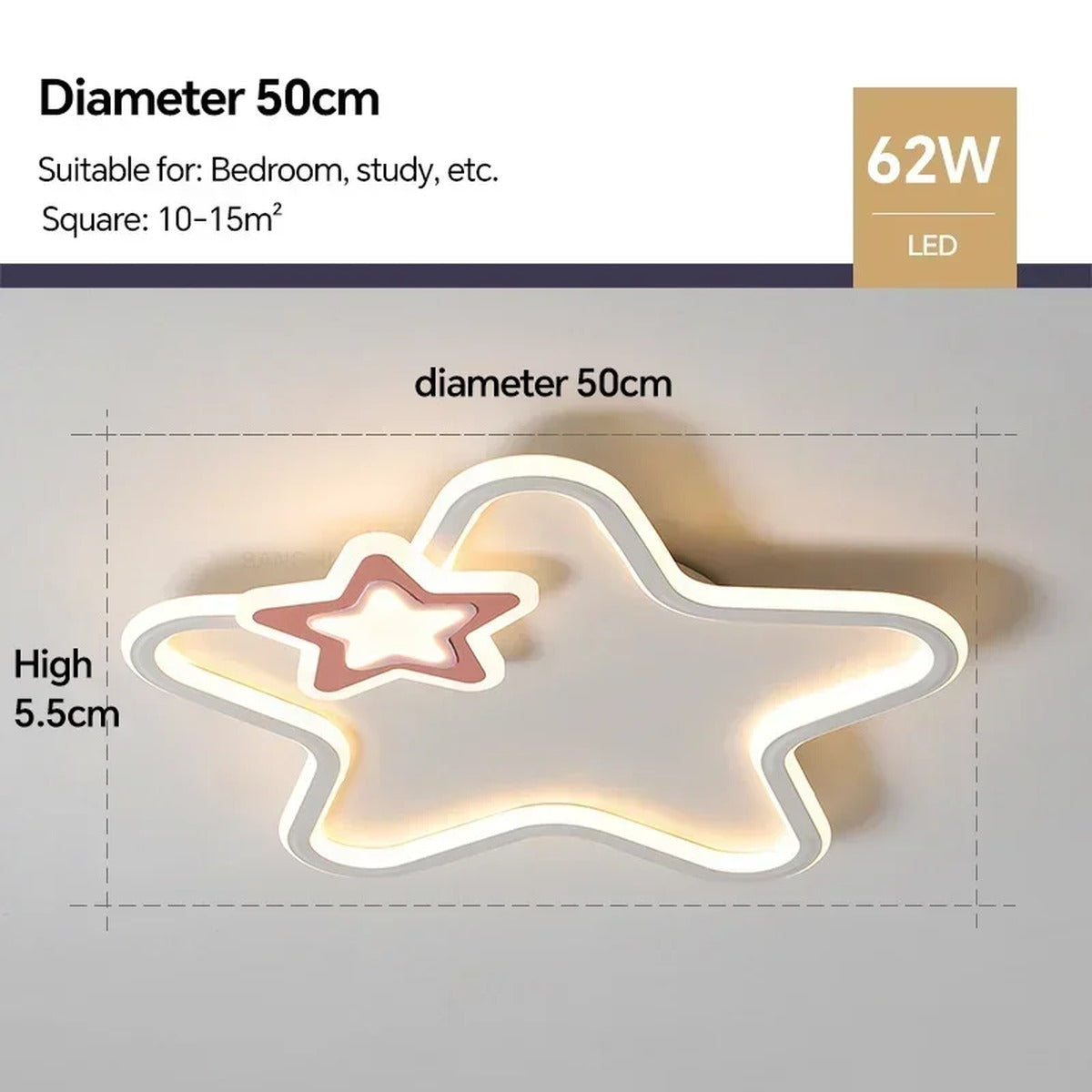 Intentional Living Gold Ceiling Light Velivorn – Product Detail 14