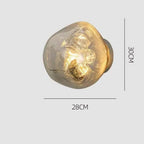 Sculptural Molten-Form Wall Sconce Varodrix – Large, Chrome