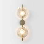 Faceted Glass Disc Bar Wall Sconce – Lumivex – Lifestyle View 4