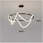 Ribbon Curl LED Ring Chandelier – Yelrix – Product Detail 10