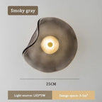 Devoria wall sconce, Smoky Grey colourway, 25cm diameter