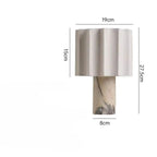 Marble Column Fabric Drum Table Lamp – Helrixon – Product Detail 6