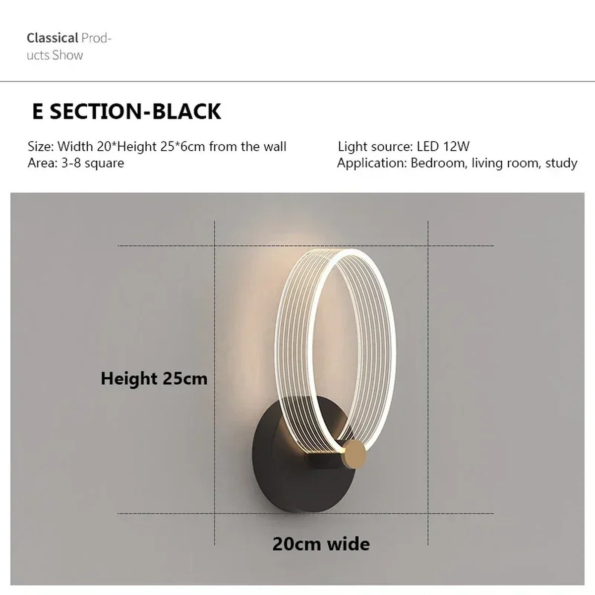 Modern Wall Sconce Kalix — TypeE