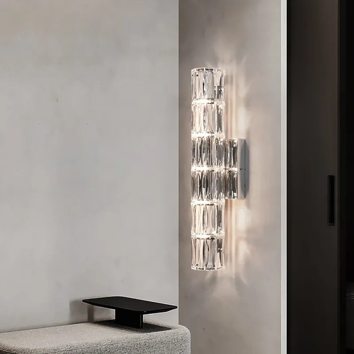 Architectural Minimalist Wall Sconce Structon – Lifestyle View 2