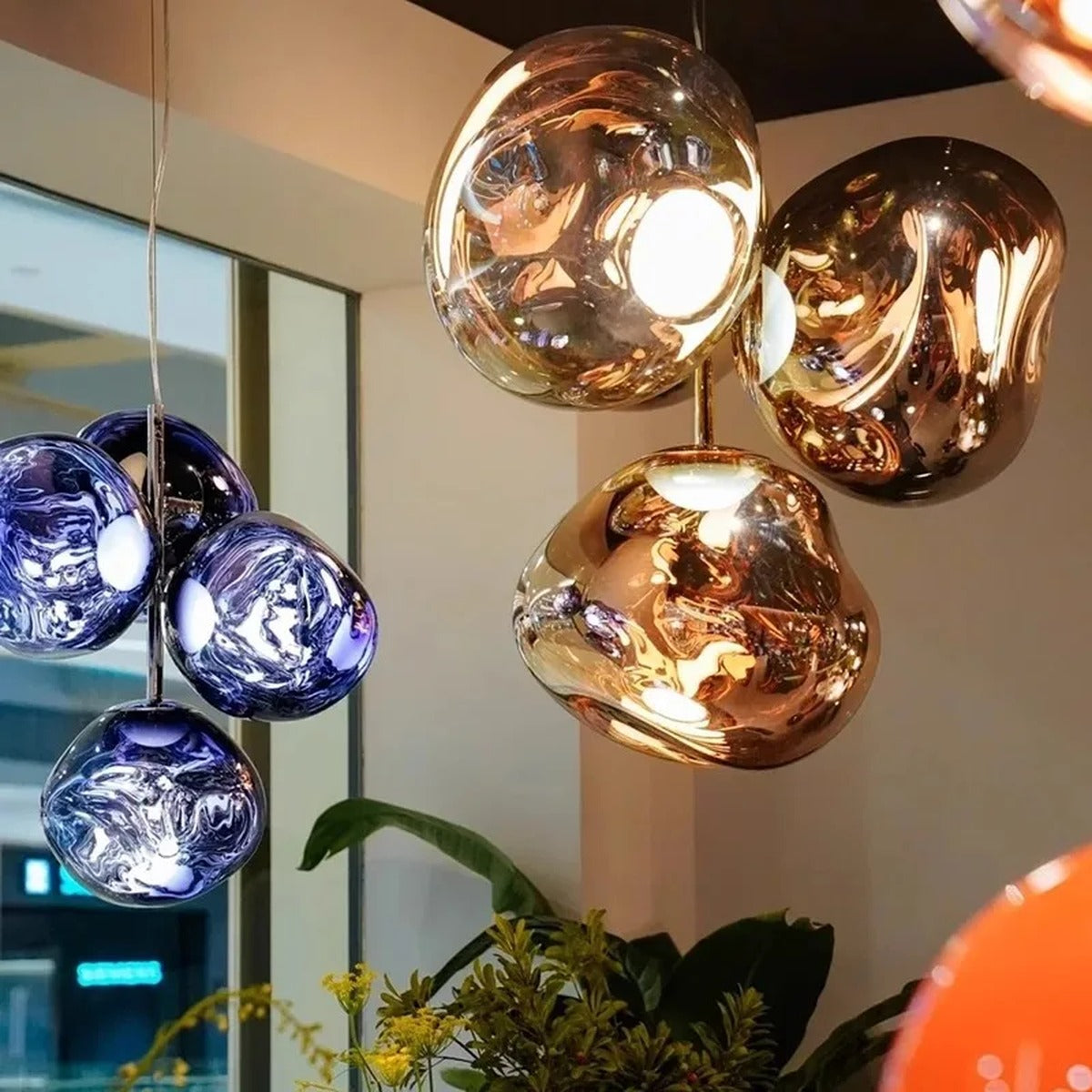 Mirror-Finish Melt Cluster Chandelier Convera – Detail View