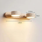 Japanese Marble Round Wall Sconce Shizenka – Lifestyle View 2