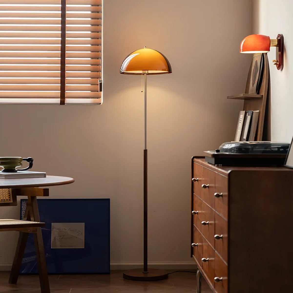Retro Mushroom Dome Floor Lamp – Pvrix – Hero Shot