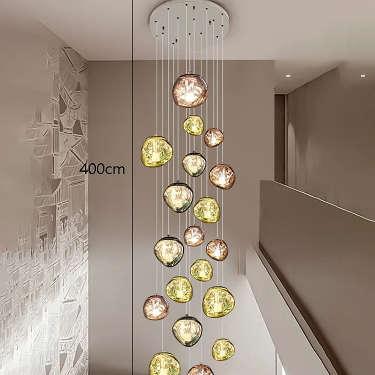 Grand Sculptural Statement Chandelier Hevon – Product Detail 12