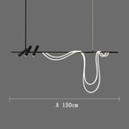 Sculptural LED Rope & Spotlight Linear Chandelier – Relionix – Product Detail 8