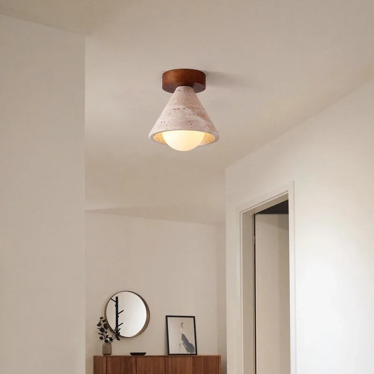 Artisan Crafted Warm Ceiling Light Heronwood – Lifestyle View 3