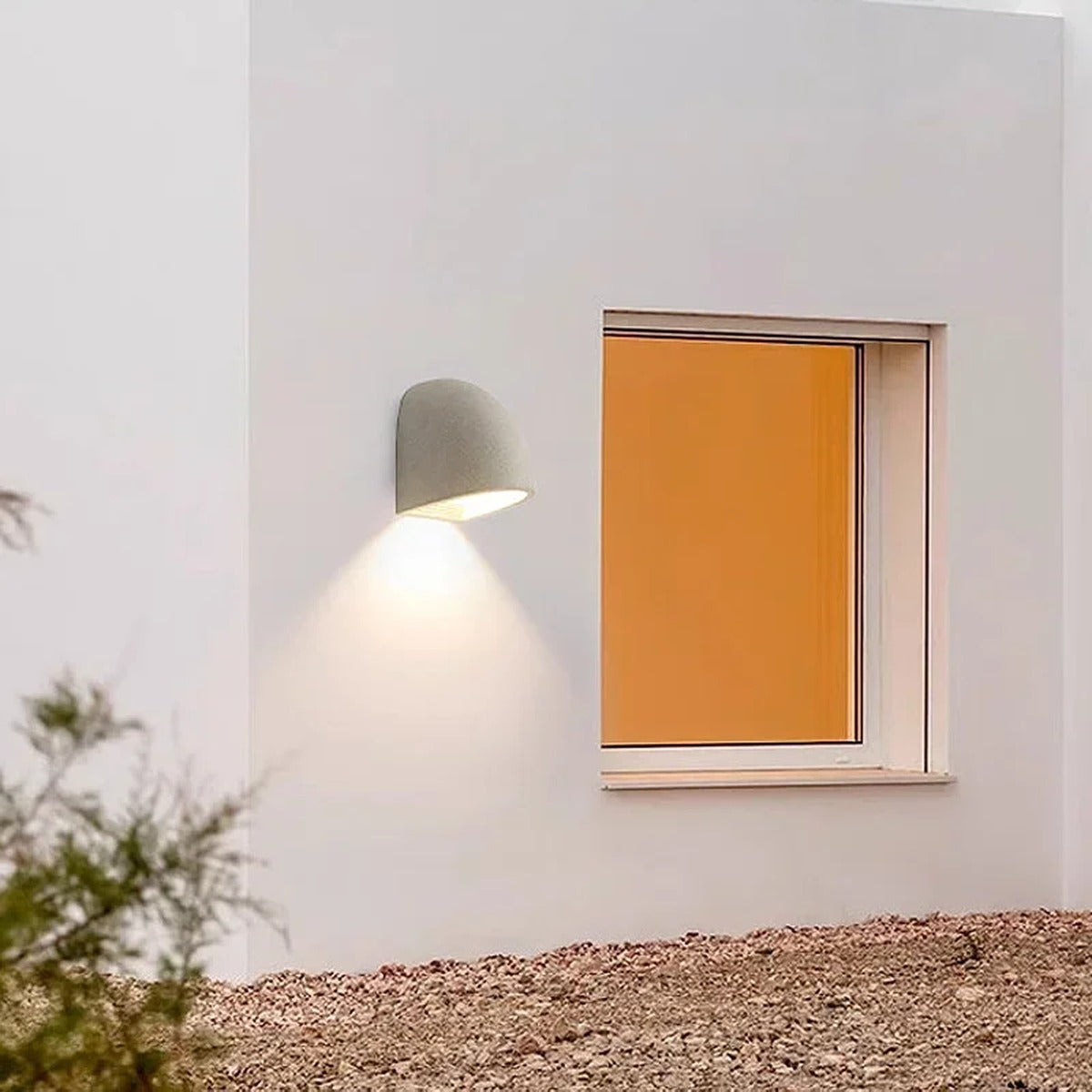 Sandstone Dome LED Wall Sconce – Poolven – Lifestyle View 3