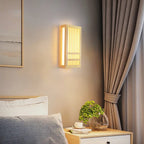 Serenox wood slat wall sconce - living room lifestyle view
