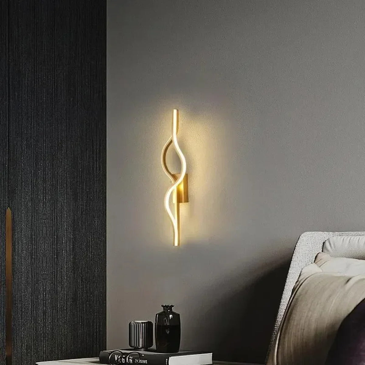 Sculptural Twist LED Wall Sconce — view 4