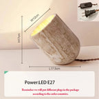 Modern Table Lamp Farlux — Travertine lamp