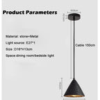 Volcanic Stone Cone Pendant Light – Vestron – Product Detail 5