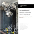 Mirror-Finish Melt Cluster Chandelier Convera – Silver Finish