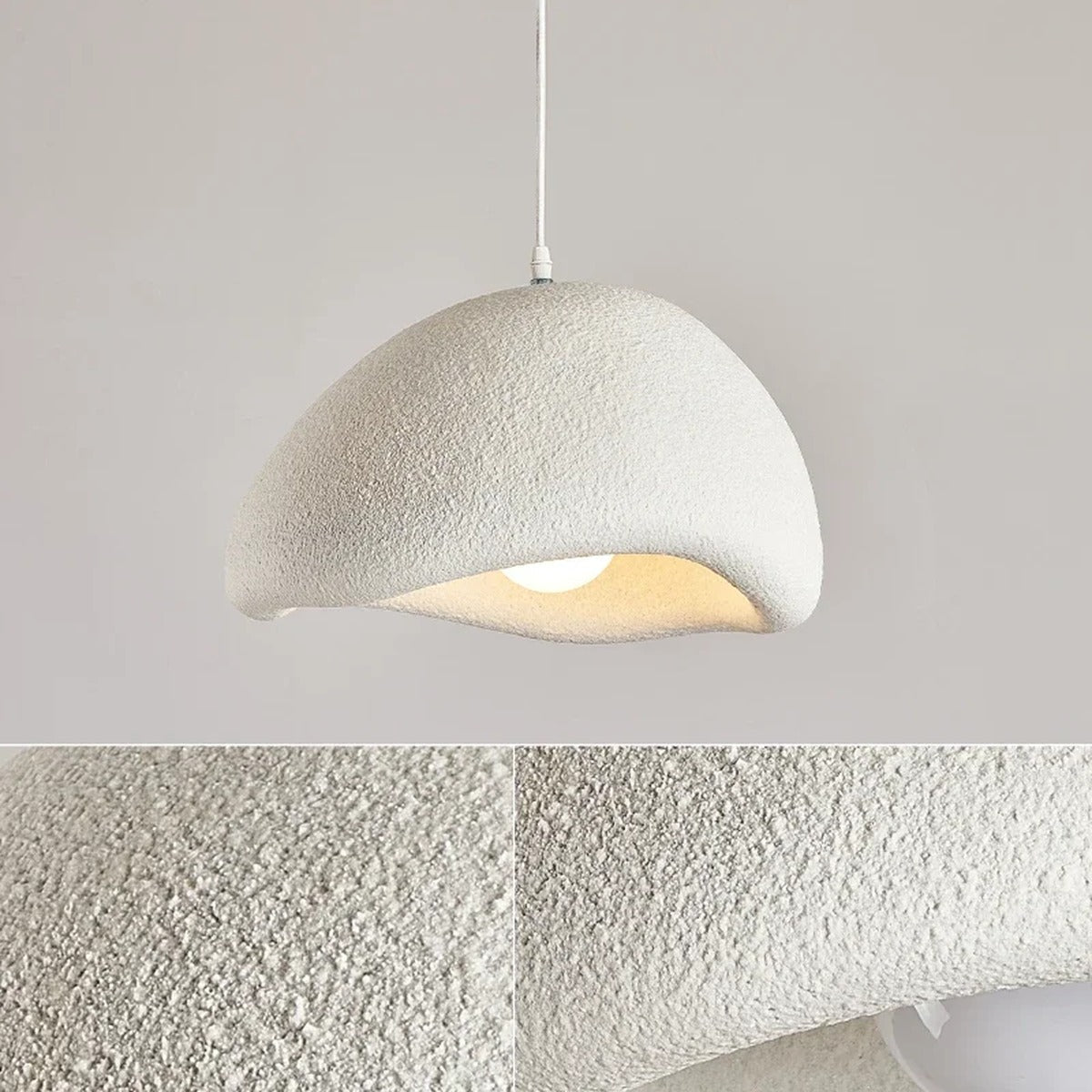 Sculptural Wabi-Sabi Pendant Light Benixo – Lifestyle View 4