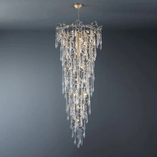 Crystal Icicle Cascade Chandelier – Larvex – Hero Shot
