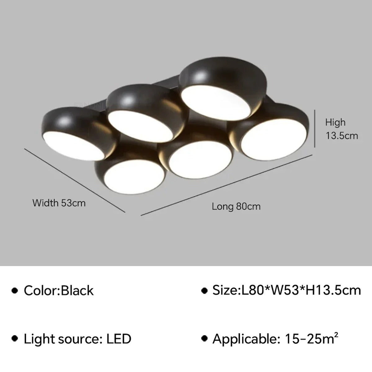 LED Bubble Cluster Flush Ceiling Light – Harvenis – Product Detail 19