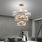 Kaldreth ring chandelier — short vs long suspension wire comparison