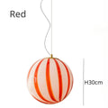 Candy-Stripe Swirl Glass Globe Pendant – Novaro – Product Detail 7